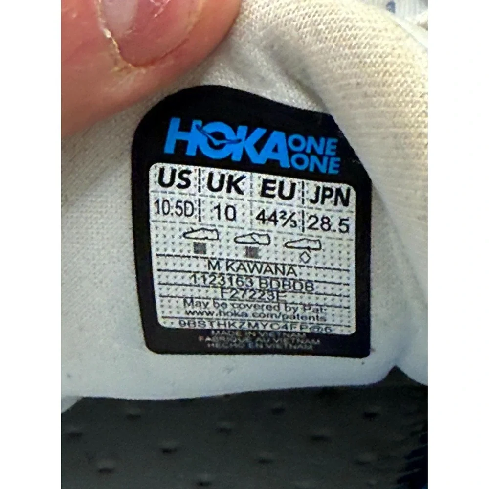 Hoka One One Kawana 1123163-BDBDB Mens 10.5 D Sneaker Diva‎ Blue Running Shoes